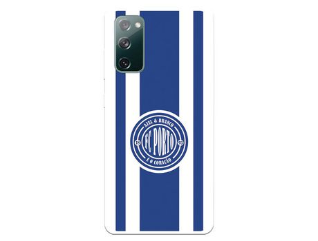 Funda para Samsung Galaxy S20 FE del Futebol Club Oporto Escudo Escudo y Rayas - Licencia Oficial Futebol Club Oporto