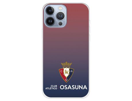 Funda para iPhone 13 Pro Max del Osasuna Escudo Fondo Degradado - Licencia Oficial CA Osasuna