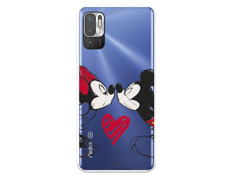 Funda para Xiaomi Redmi Note 10 5G Oficial de Disney Mickey y Minnie Beso - Clássicos Disney