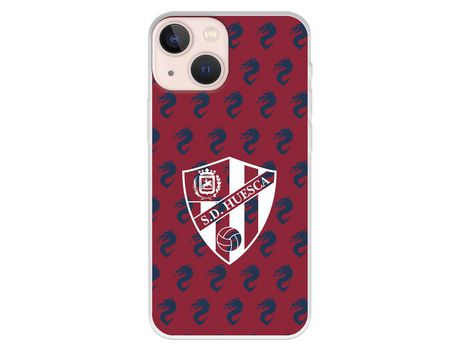 Funda para iPhone 13 Mini del Huesca Patron Dragones - Licencia Oficial SD Huesca