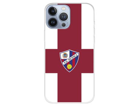 Funda para iPhone 13 Pro Max del Huesca Bandas Rojas - Licencia Oficial SD Huesca