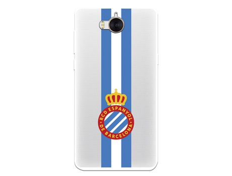 Funda para Huawei Y6 2017 del RCD Espanyol Escudo Albiceleste Escudo Albiceleste - Licencia Oficial RCD Espanyol