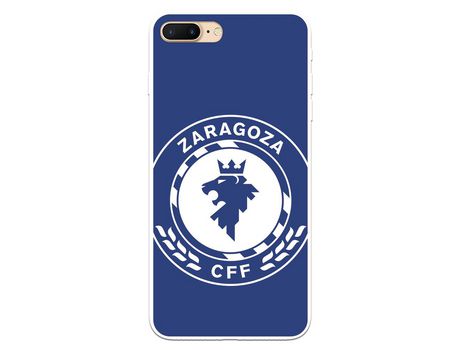 Funda para iPhone 7 Plus del Zaragoza CF Femenino Escudo Grande Fondo Azul - Licencia Oficial Zaragoza CF Femenino