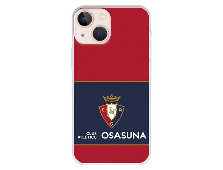 Funda para iPhone 13 Mini del Osasuna Escudo Fondo Rojo y azul - Licencia Oficial CA Osasuna