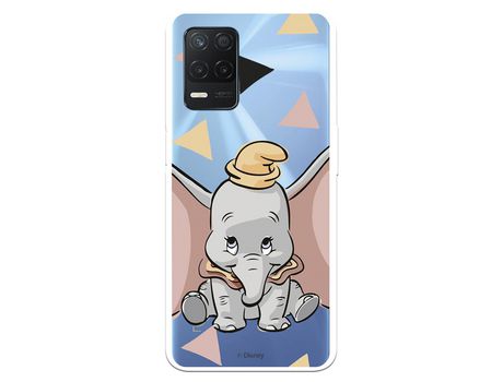 Funda para Realme 8 5G Oficial de Disney Dumbo Silueta Transparente - Dumbo