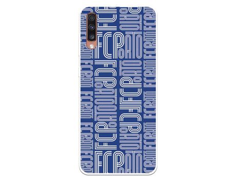 Funda para Samsung Galaxy A70 del Futebol Club Oporto Nombre Fondo Azul - Licencia Oficial Futebol Club Oporto