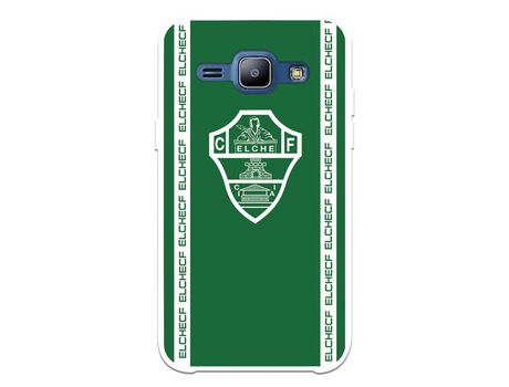 Funda para Samsung Galaxy J1 del Elche CF Escudo Fondo Verde Escudo Fondo Verde - Licencia Oficial Elche CF