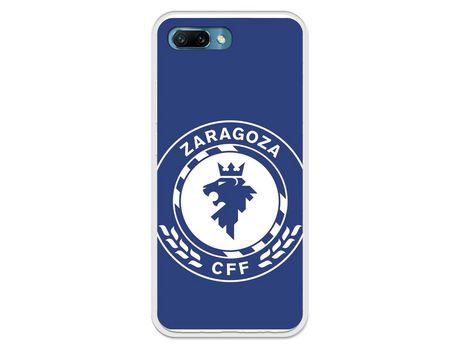 Funda para Huawei Honor 10 del Zaragoza CF Femenino Escudo Grande Fondo Azul - Licencia Oficial Zaragoza CF Femenino