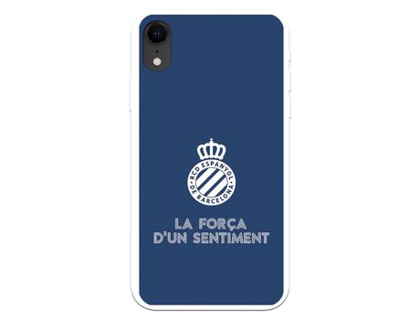 Funda para iPhone XR del RCD Espanyol Escudo Fondo Azul Escudo Fondo Azul - Licencia Oficial RCD Espanyol