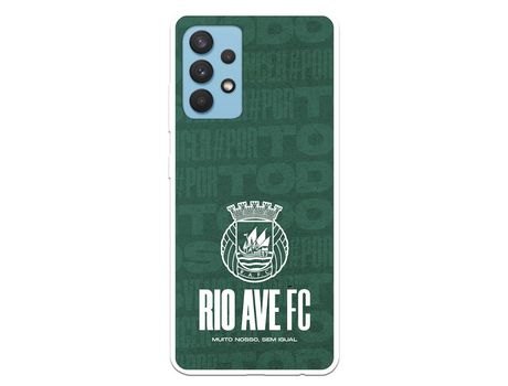 Funda para Samsung Galaxy A32 4G del Rio Ave FC Escudo Blanco - Licencia Oficial Rio Ave FC