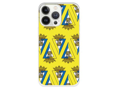 Funda para iPhone 13 Pro del Cádiz Patron Escudo Cádiz - Licencia Oficial Cádiz CF
