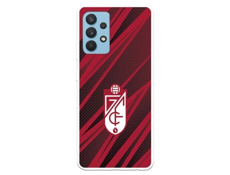 Funda para Samsung Galaxy A32 4G del Granada CF Escudo -Rojas y Negras - Licencia Oficial Granada CF