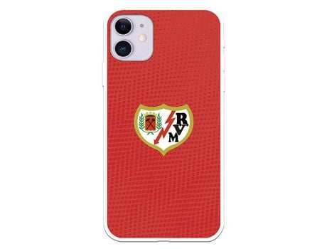 Funda para iPhone 11 del Rayo Vallecano Escudo Fondo Rojo - Licencia Oficial Rayo Vallecano