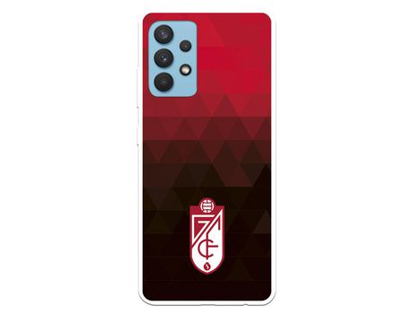 Funda para Samsung Galaxy A32 4G del Granada CF Escudo - Fondo Rojo y Negro - Licencia Oficial Granada CF