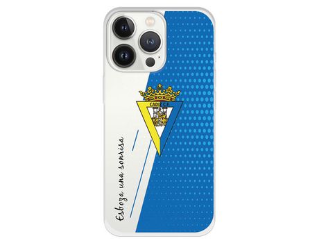 Funda para iPhone 13 Pro del Cádiz Esboza una sonrisa - Licencia Oficial Cádiz CF