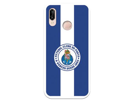 Funda para Huawei P20 Lite del Futebol Club Oporto Escudo Rayas Azul y blanco - Licencia Oficial Futebol Club Oporto
