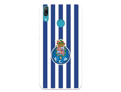 Funda para Huawei Y7 2019 del Futebol Club Oporto Escudo Rayas - Licencia Oficial Futebol Club Oporto
