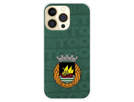 Funda para iPhone 14 Pro del Rio Ave FC Escudo Fondo Verde - Licencia Oficial Rio Ave FC