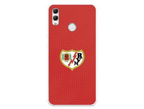 Funda para Huawei P Smart 2019 del Rayo Vallecano Escudo Fondo Rojo - Licencia Oficial Rayo Vallecano