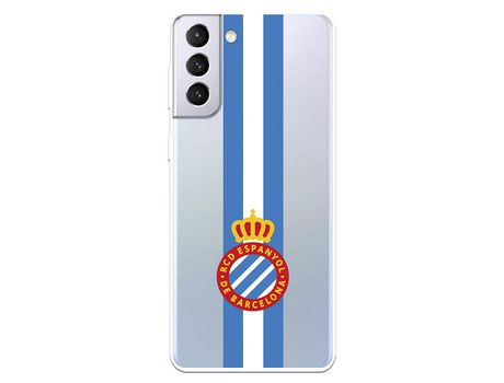 Funda para Samsung Galaxy S21 Plus del RCD Espanyol Escudo Albiceleste Escudo Albiceleste - Licencia Oficial RCD Espanyol