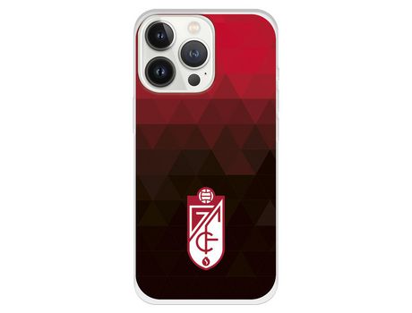 Funda para iPhone 13 Pro del Granada CF Escudo - Fondo Rojo y Negro Escudo - Fondo Rojo y Negro - Licencia Oficial Granada CF