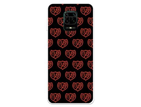 Funda para Xiaomi Redmi Note 9S del Rayo Vallecano Escudo Patron Fondo Negro - Licencia Oficial Rayo Vallecano