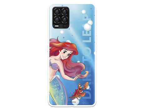 Funda para Realme 8 Oficial de Disney Ariel y Sebastián Burbujas - La Sirenita
