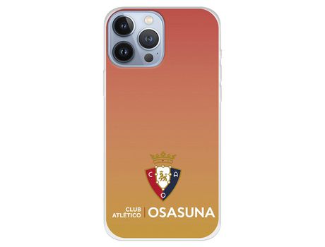 Funda para iPhone 13 Pro Max del Osasuna Escudo Fondo Degradado Naranja - Licencia Oficial CA Osasuna