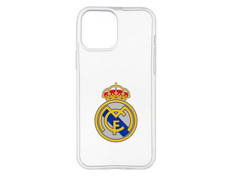 Funda Oficial Real Madrid Escudo Transparente para iPhone 13 Pro Max
