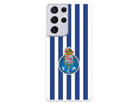 Funda para Samsung Galaxy S21 Ultra del Futebol Club Oporto Escudo Rayas - Licencia Oficial Futebol Club Oporto