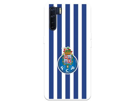 Funda para Oppo A91 del Futebol Club Oporto Escudo Rayas - Licencia Oficial Futebol Club Oporto