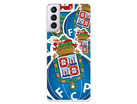 Funda para Samsung Galaxy S21 Plus del Futebol Club Oporto Escudo Dibujo - Licencia Oficial Futebol Club Oporto