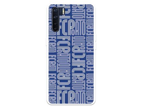Funda para Oppo A91 del Futebol Club Oporto Nombre Fondo Azul - Licencia Oficial Futebol Club Oporto