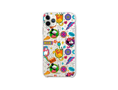 Funda para iPhone 11 Pro Oficial de Disney Mickey y Minnie Patron Retro Premium - Clássicos Disney