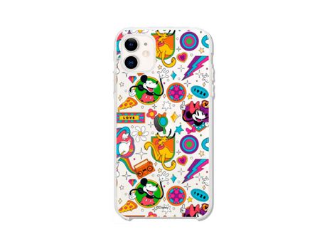Funda para iPhone 11 Oficial de Disney Mickey y Minnie Patron Retro Premium - Clássicos Disney