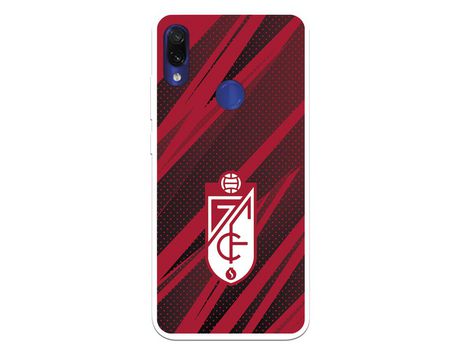 Funda para Xiaomi Redmi Note 7 Pro Oficial del Granada CF Escudo -Rojas y Negras - Licencia Oficial del Granada CF