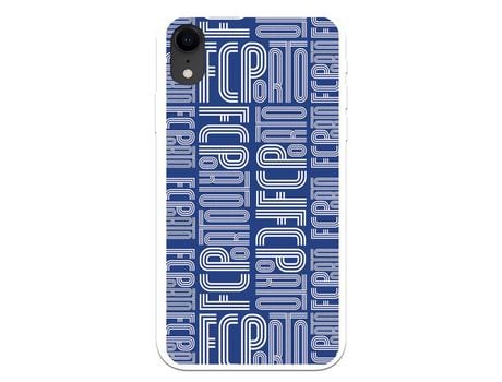 Funda para iPhone XR del Futebol Club Oporto Nombre Fondo Azul - Licencia Oficial Futebol Club Oporto