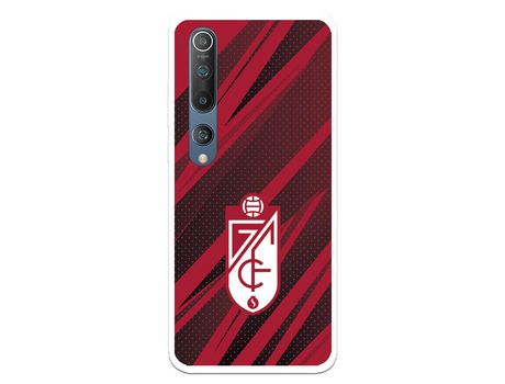 Funda para Xiaomi Mi 10 Pro Oficial del Granada CF Escudo -Rojas y Negras - Licencia Oficial del Granada CF