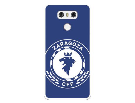 Funda para LG G6 del Zaragoza CF Femenino Escudo Grande Fondo Azul - Licencia Oficial Zaragoza CF Femenino