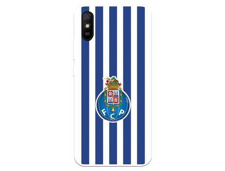 Funda para Xiaomi Redmi 9A del Futebol Club Oporto Escudo Rayas - Licencia Oficial Futebol Club Oporto