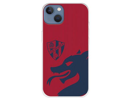 Funda para iPhone 13 del Huesca Dragon Azul y Rojo - Licencia Oficial SD Huesca