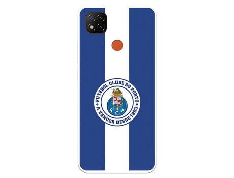Funda para Xiaomi Redmi 9C del Futebol Club Oporto Escudo Rayas Azul y blanco - Licencia Oficial Futebol Club Oporto