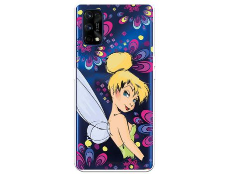 Funda para Realme 7 Pro Oficial de Disney Campanilla Flores