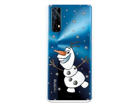 Funda para Realme 7 Oficial de Disney Olaf Transparente - Frozen