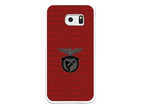 Funda para Samsung Galaxy S6 Edge del Escudo Fondo Granate - Licencia Oficial Benfica