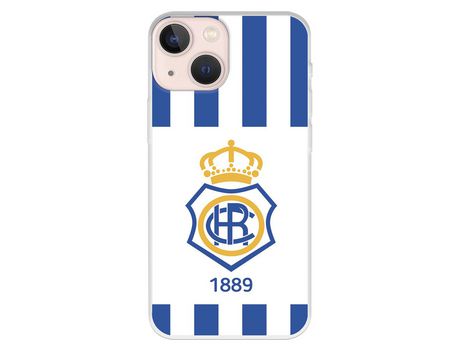 Funda para iPhone 13 Mini del Recre Escudo 1889 - Licencia Oficial Real Club Recreativo de Huelva