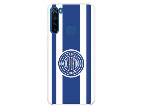 Funda para Xiaomi Redmi Note 8T del Futebol Club Oporto Escudo Escudo y Rayas - Licencia Oficial Futebol Club Oporto