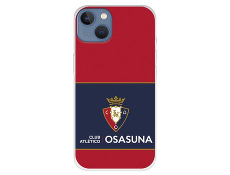 Funda para iPhone 13 del Osasuna Escudo Fondo Rojo y azul - Licencia Oficial CA Osasuna
