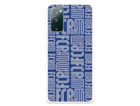 Funda para Samsung Galaxy S20 FE del Futebol Club Oporto Nombre Fondo Azul - Licencia Oficial Futebol Club Oporto