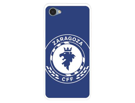 Funda para LG Q6 del Zaragoza CF Femenino Escudo Grande Fondo Azul - Licencia Oficial Zaragoza CF Femenino